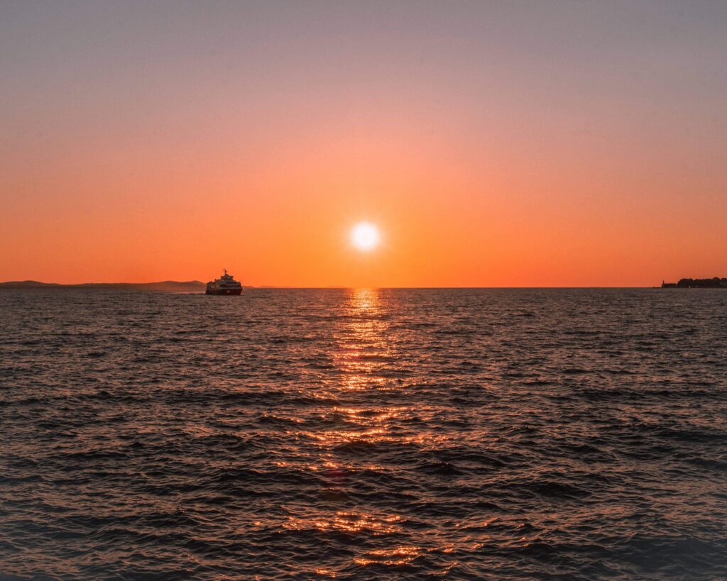 coucher de soleil lavandou 